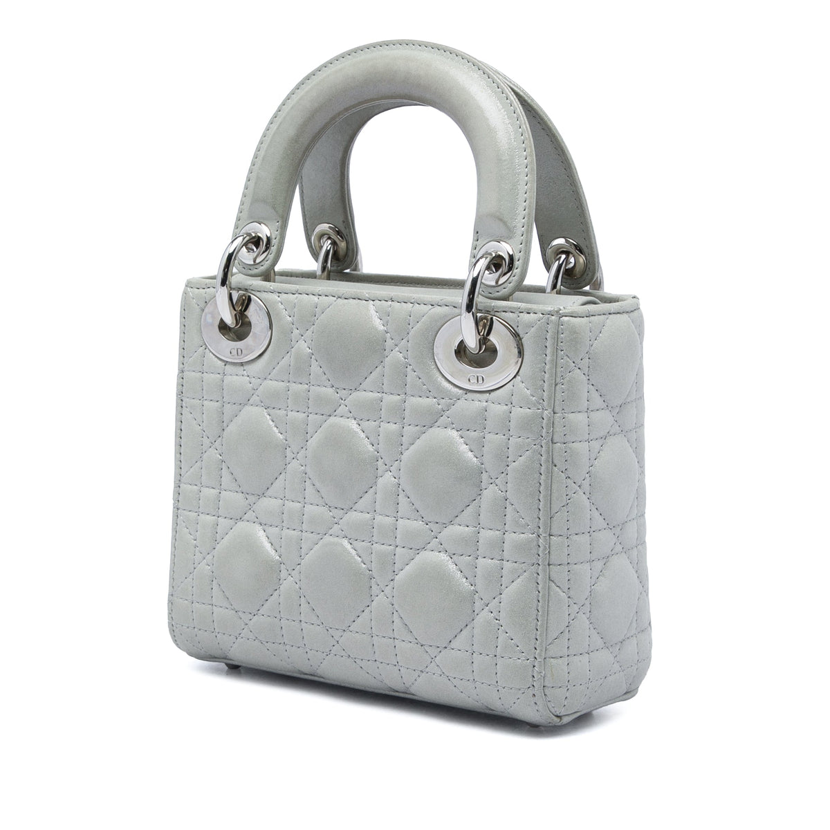 Dior Mini Iridescent Lambskin Cannage Lady Dior