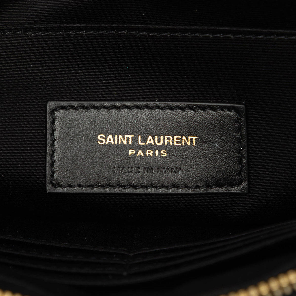 Saint Laurent Chevron Calfskin Cassandre Document Holder
