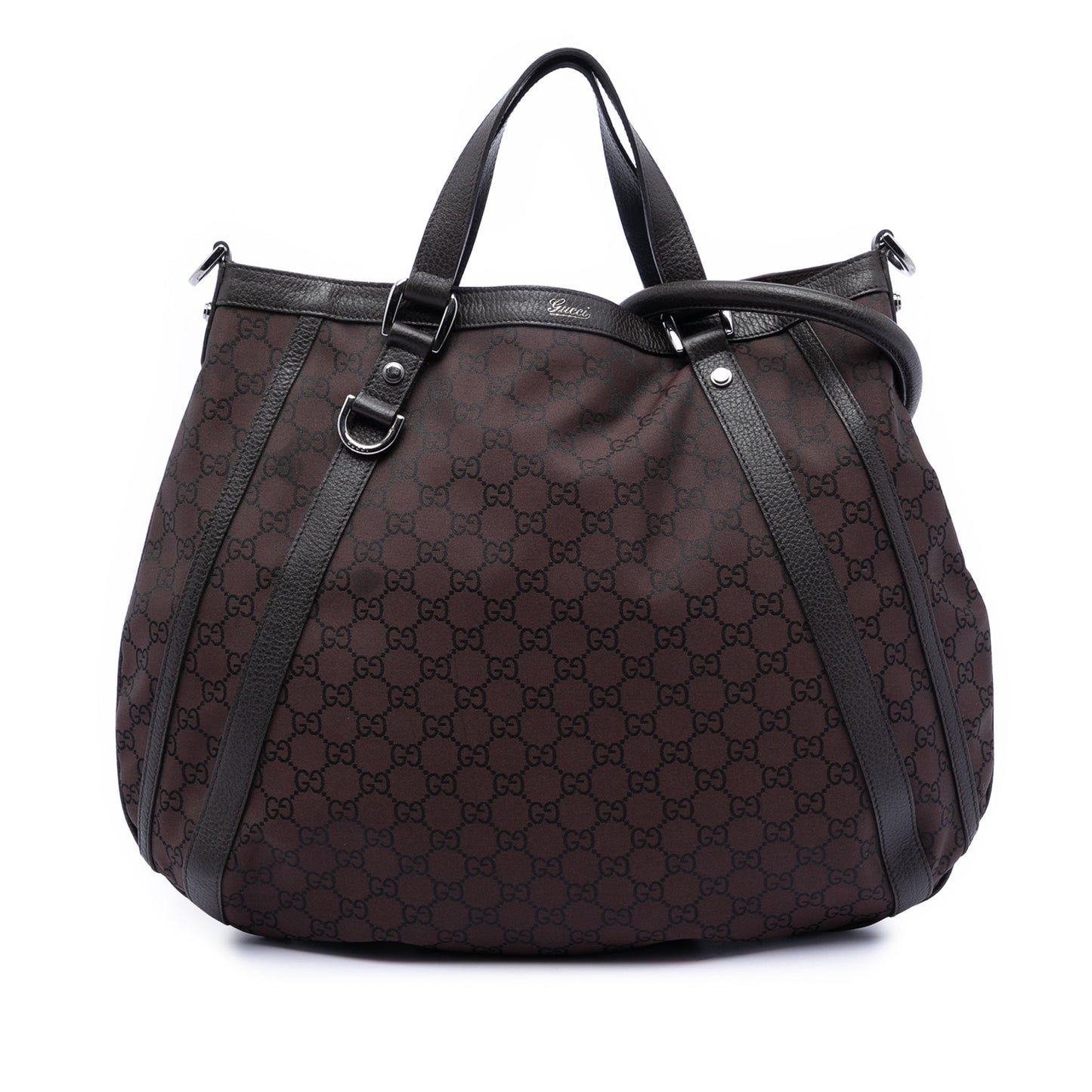 Gucci GG Canvas Abbey D Ring Convertible Satchel
