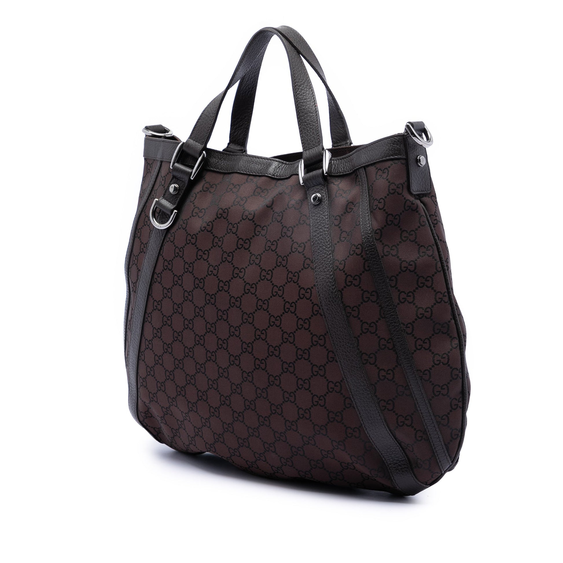 Gucci GG Canvas Abbey D Ring Convertible Satchel