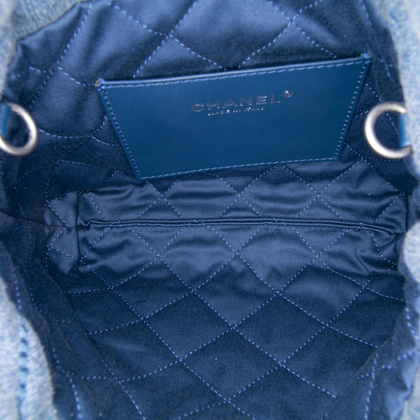 Chanel Mini Denim Studded 22 Handbag