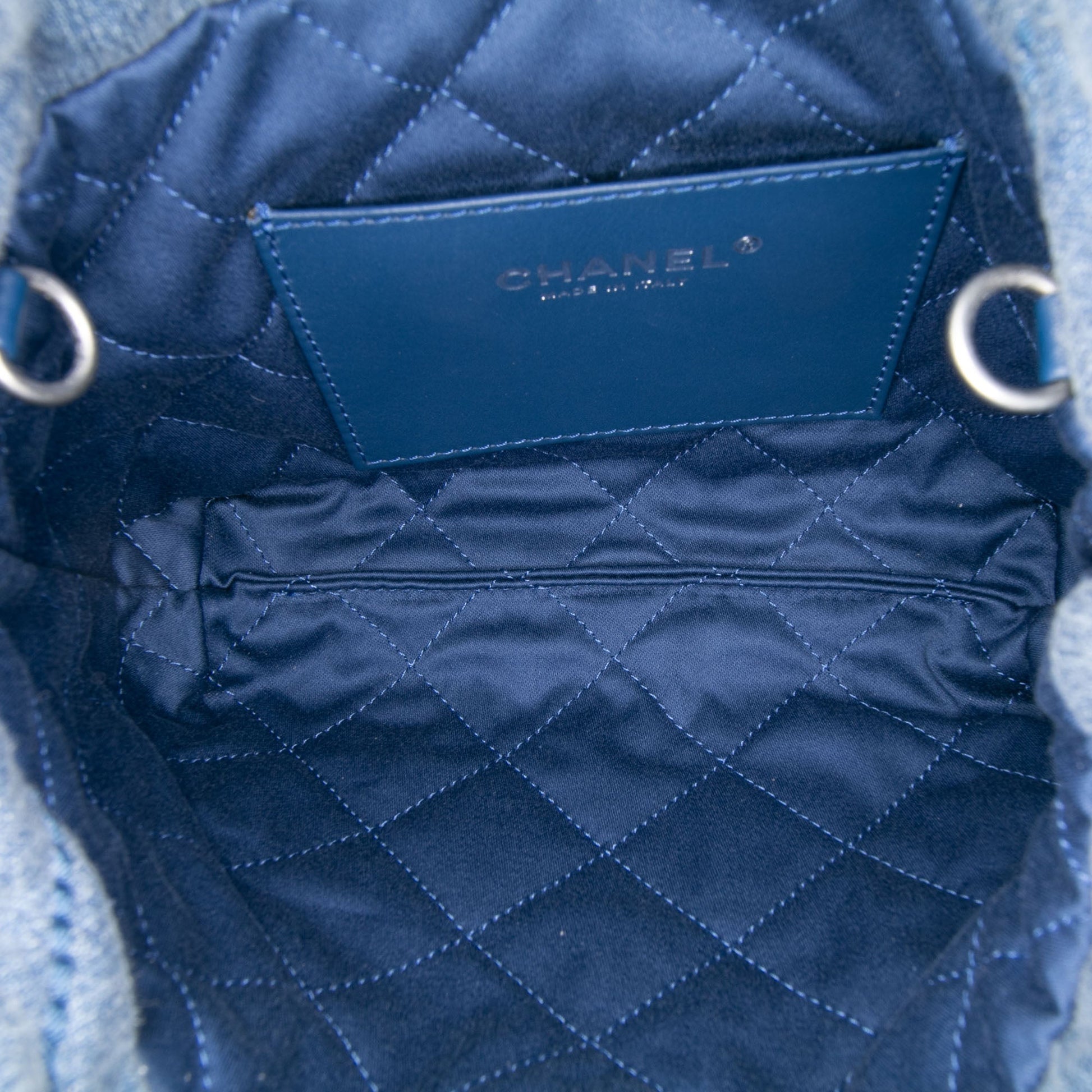 Chanel Mini Denim Studded 22 Handbag