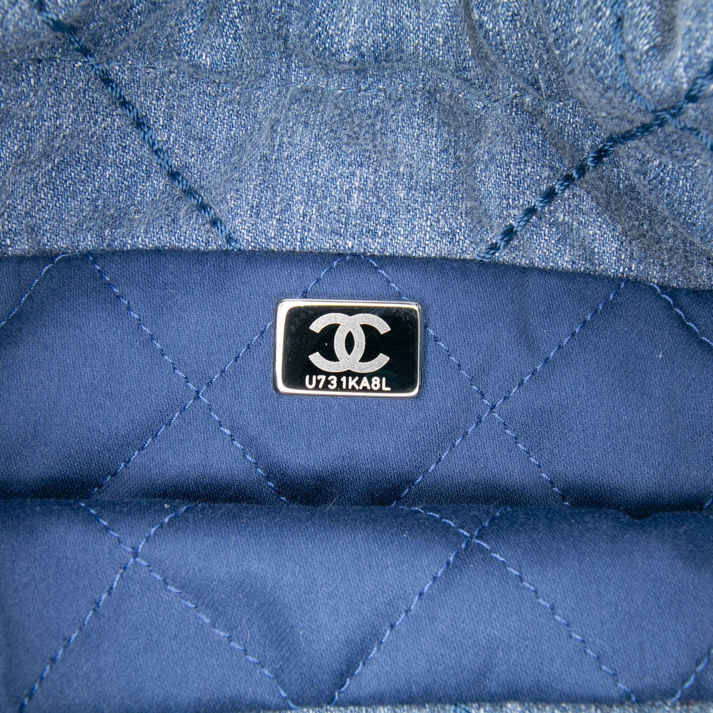 Chanel Mini Denim Studded 22 Handbag