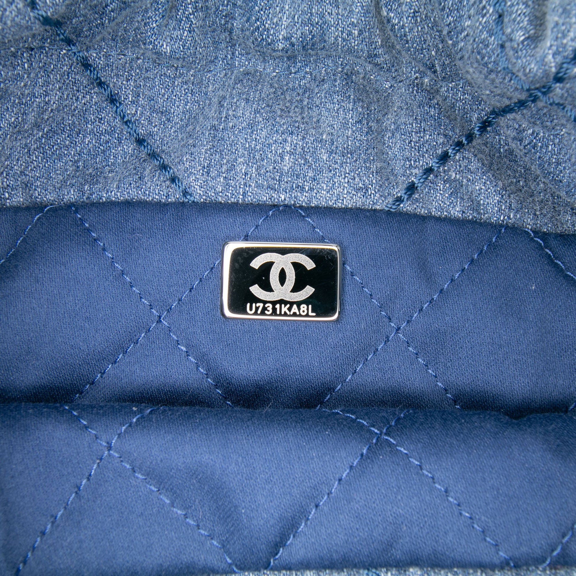 Chanel Mini Denim Studded 22 Handbag