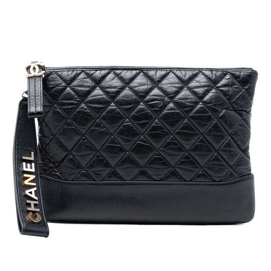 Chanel Medium Aged Calfskin Gabrielle O Case Clutch