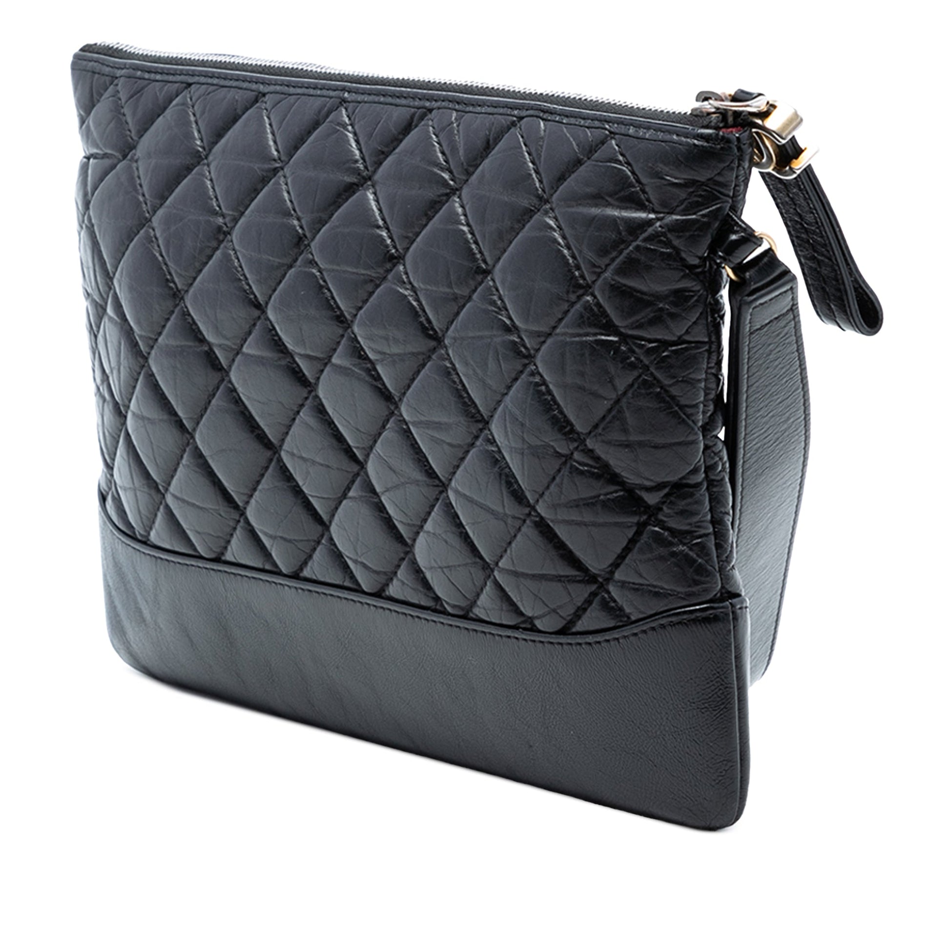 Chanel Medium Aged Calfskin Gabrielle O Case Clutch