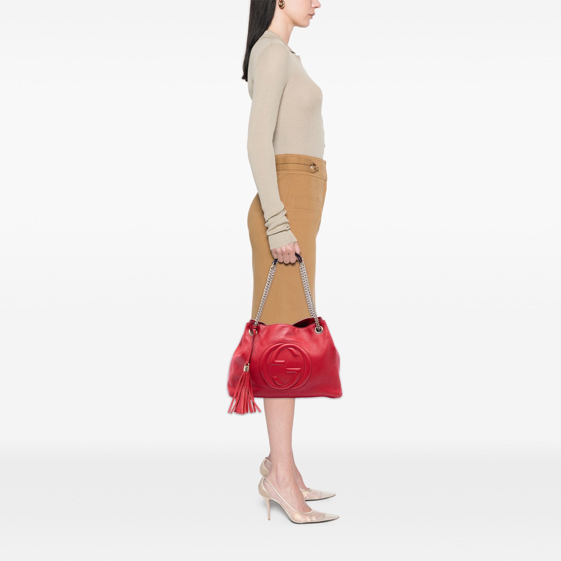 Gucci Medium Calfskin Soho Chain Tote