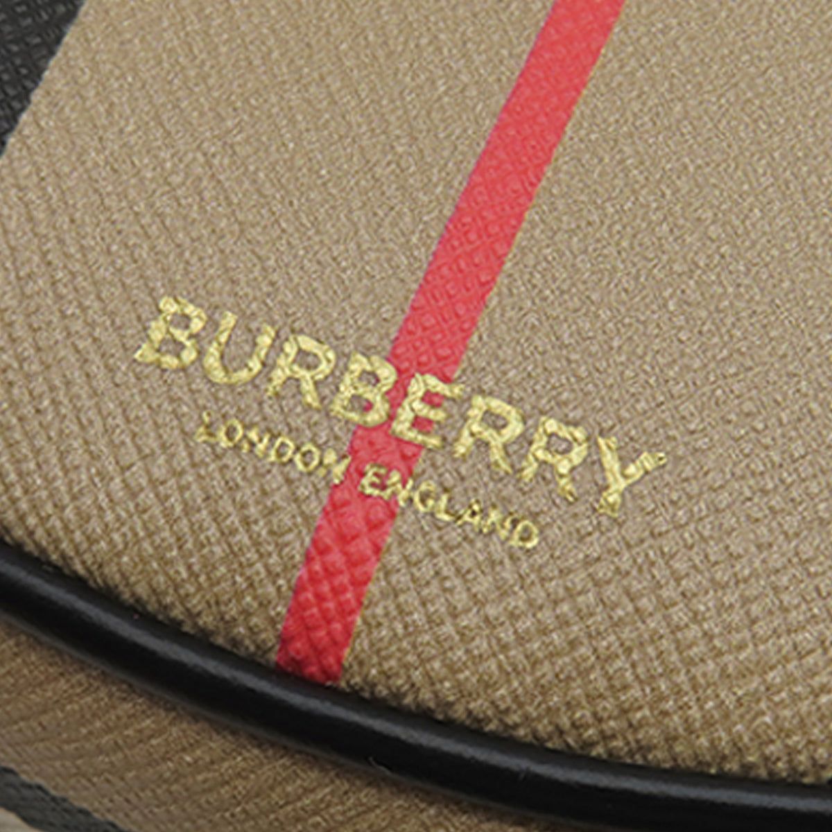 Burberry Icon Stripe Coated Canvas Louise Crossbody