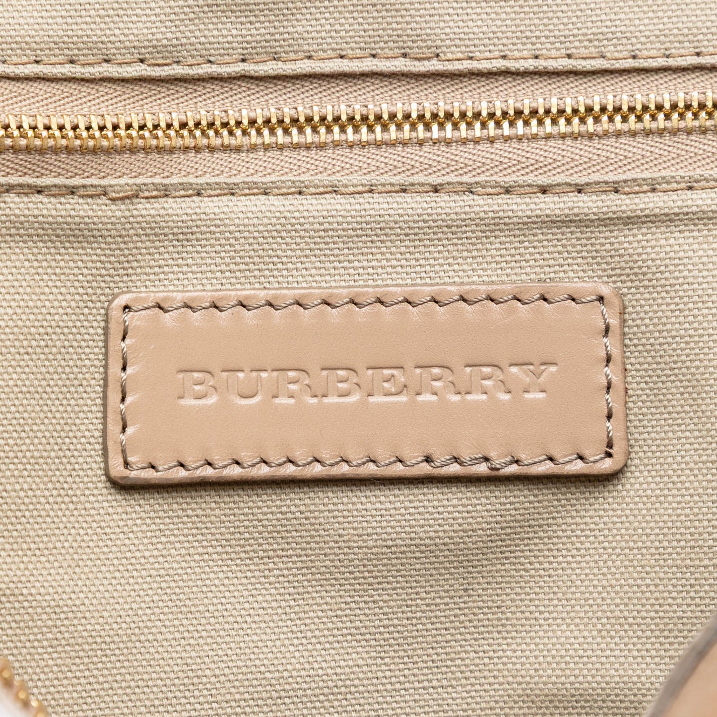 Burberry Small House Check Canvas Bridle Gladstone Satchel