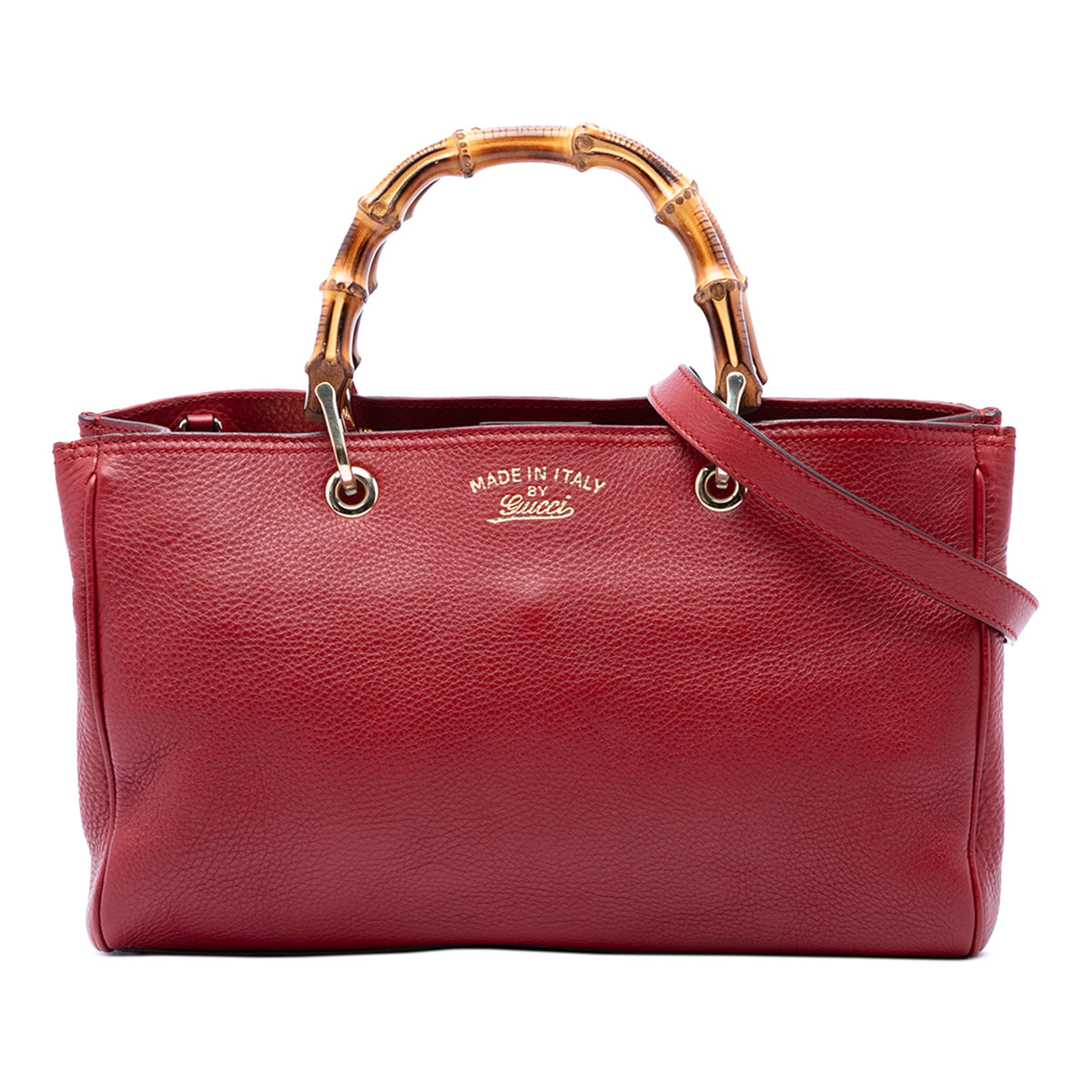 Gucci Medium Calfskin Bamboo Shopper Satchel