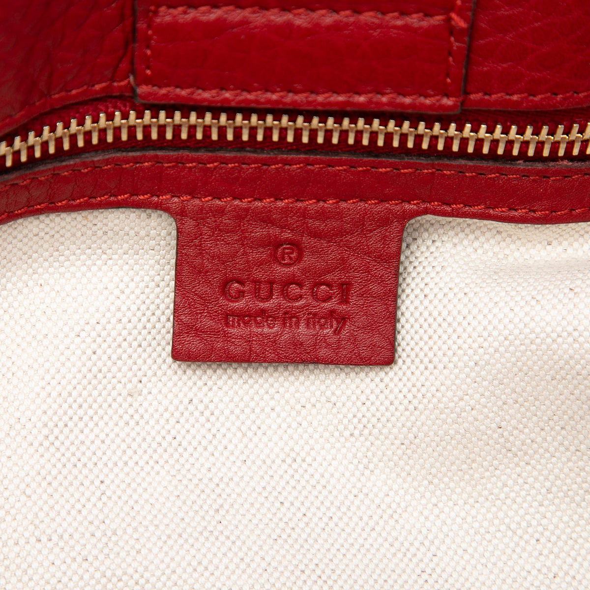 Gucci Medium Calfskin Bamboo Shopper Satchel
