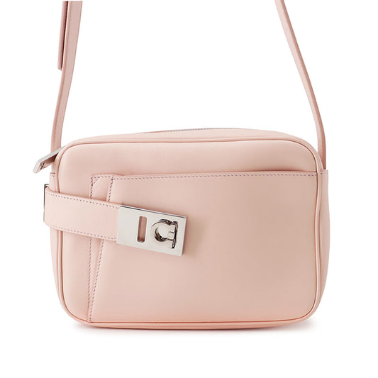 Ferragamo Small Leather Gancini Archive Camera Case Crossbody