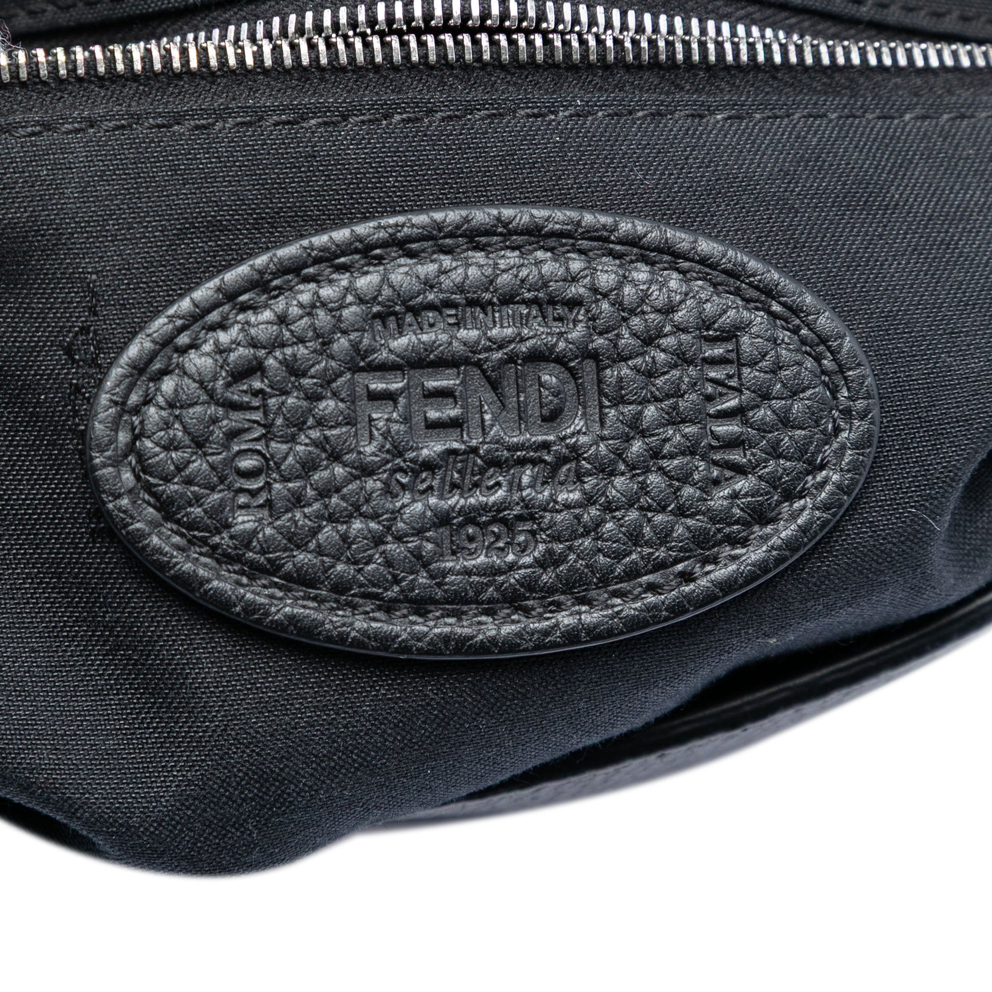 Fendi Leather Selleria Convertible Baguette Satchel