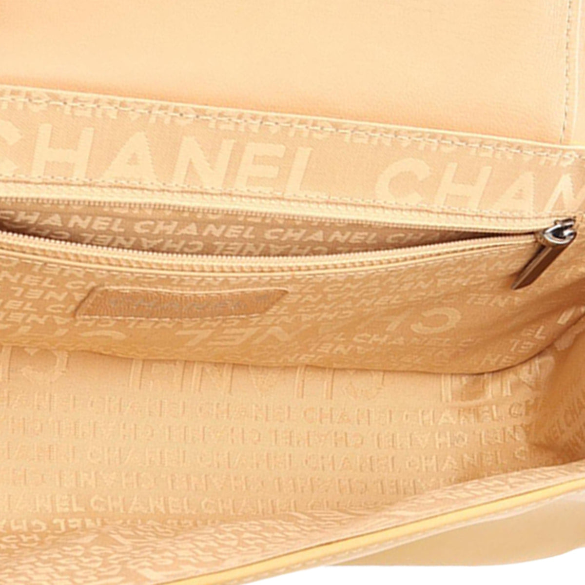 Chanel Calfskin Push Lock Accordion Flap — Yellow