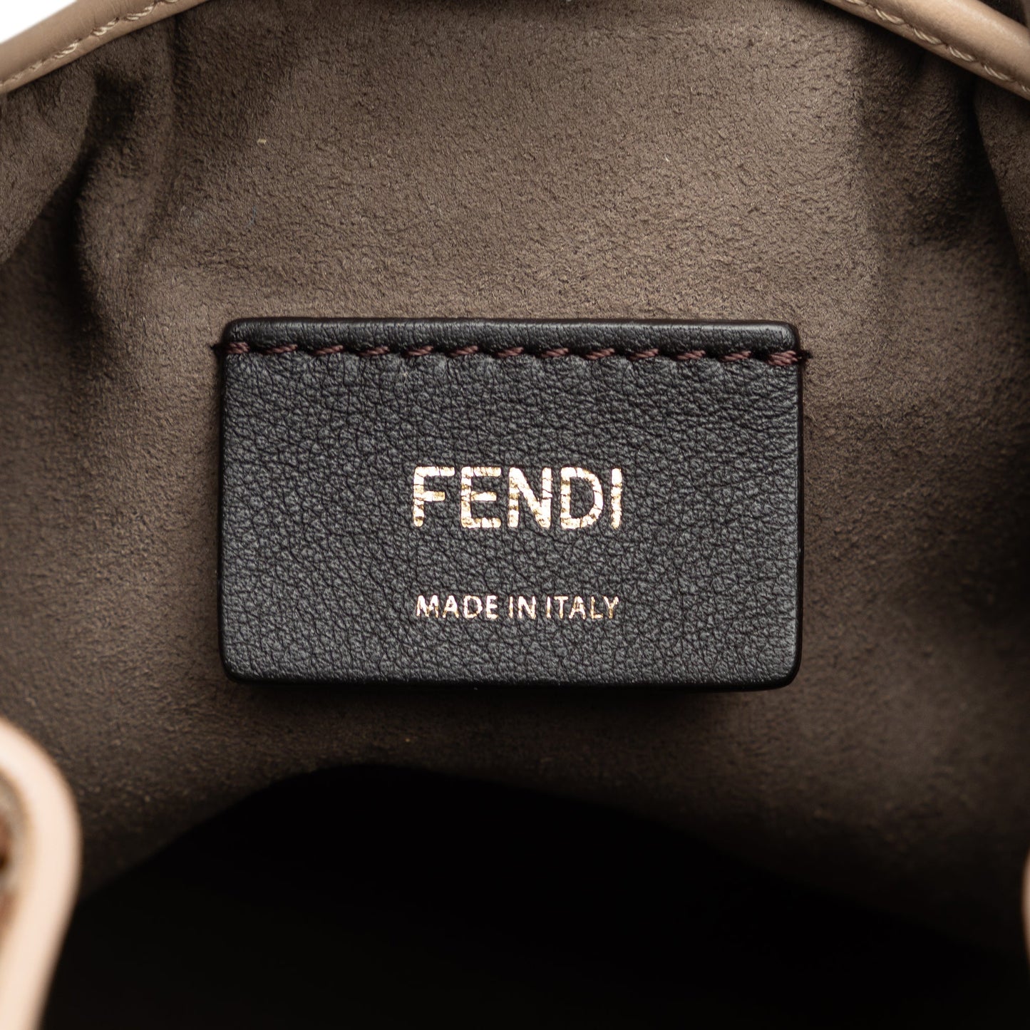Fendi Shearling Mini Mon Tresor Bucket Bag