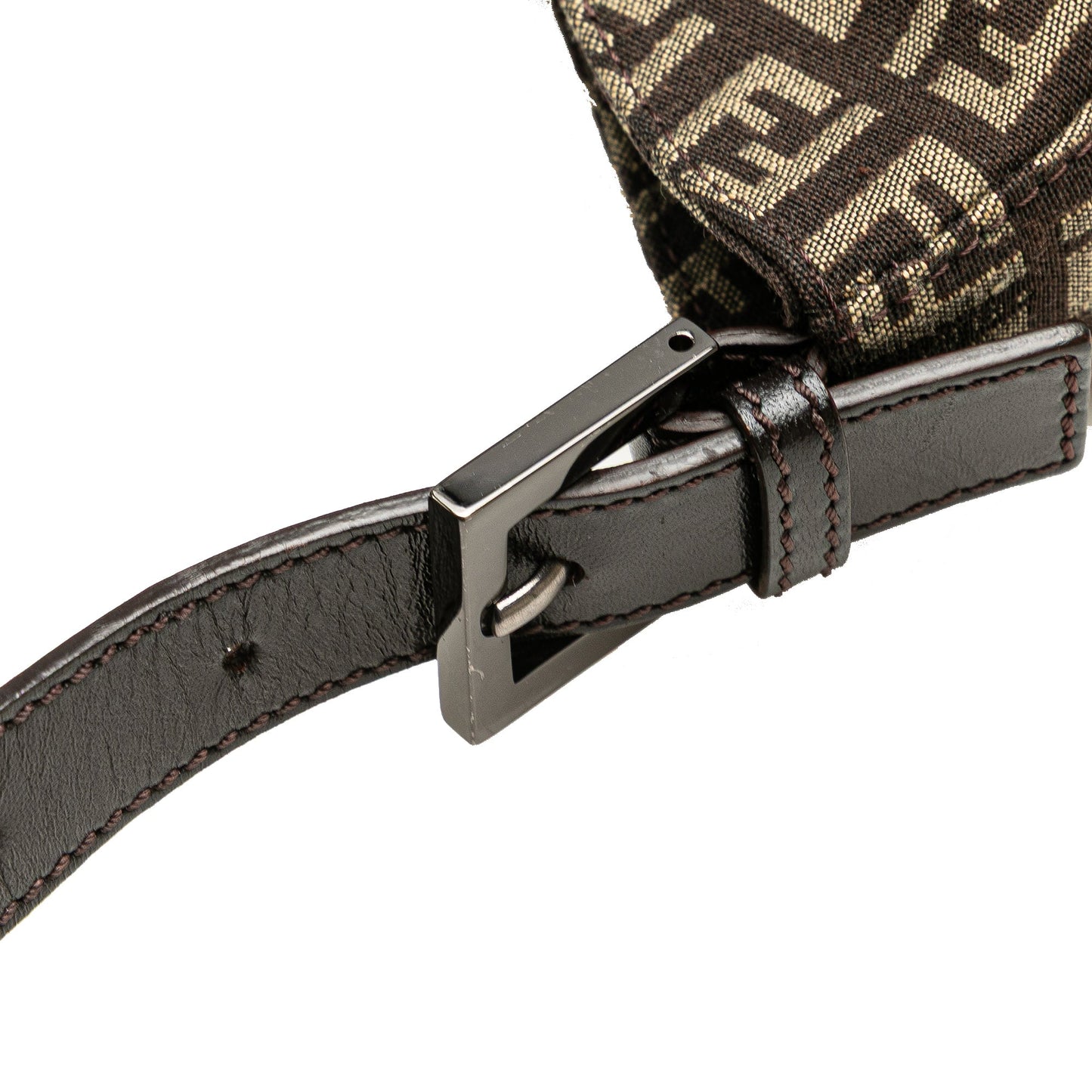 Fendi Zucchino Canvas Shoulder Bag