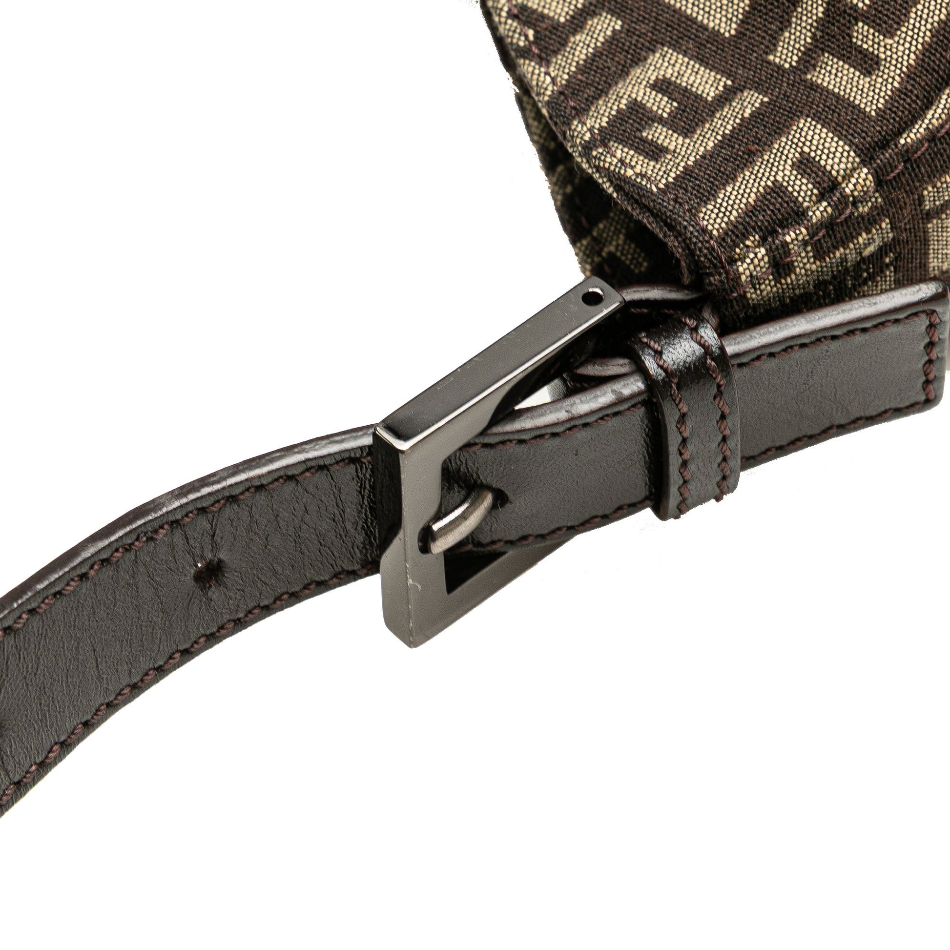 Fendi Zucchino Canvas Shoulder Bag