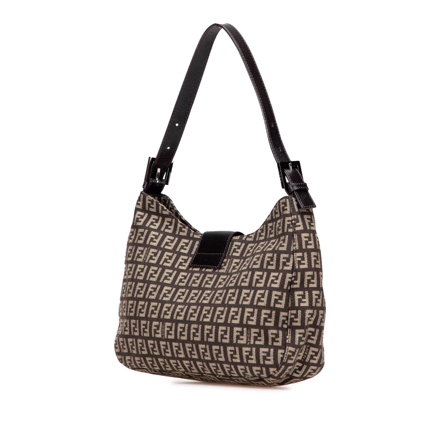 Fendi Zucchino Canvas Shoulder Bag