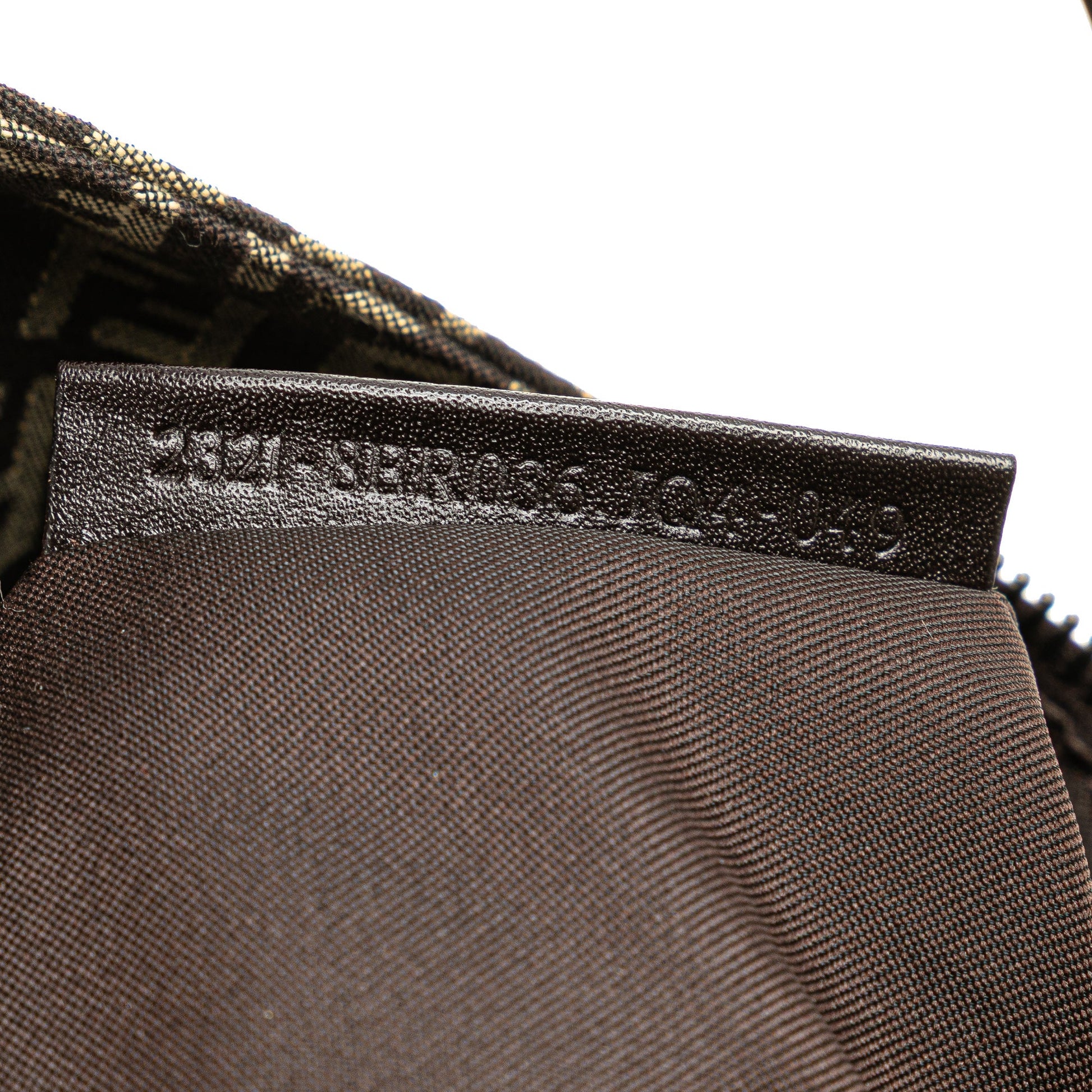 Fendi Zucchino Canvas Shoulder Bag