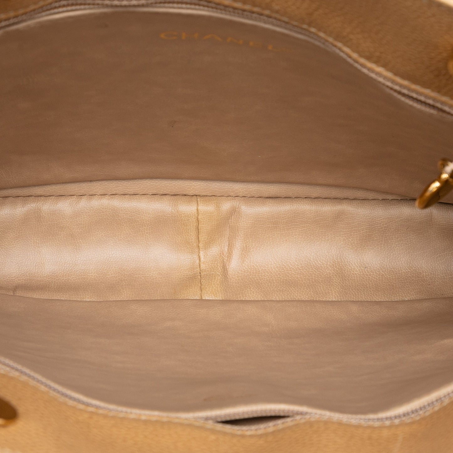 CC Caviar Front Pocket Chain Shoulder Bag
