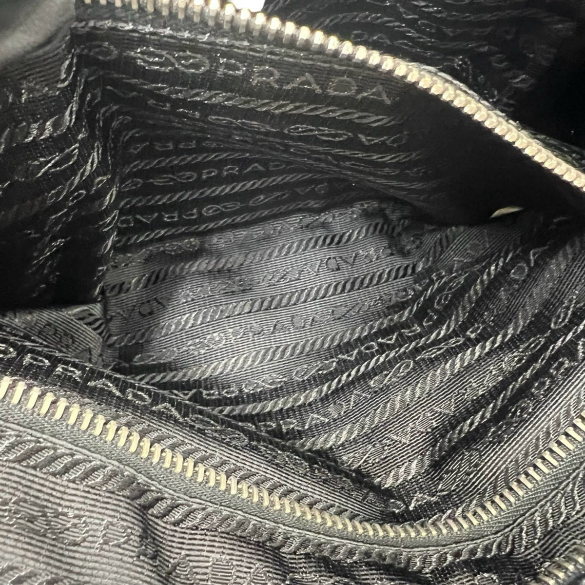 Prada Tessuto Canapa Logo Hobo