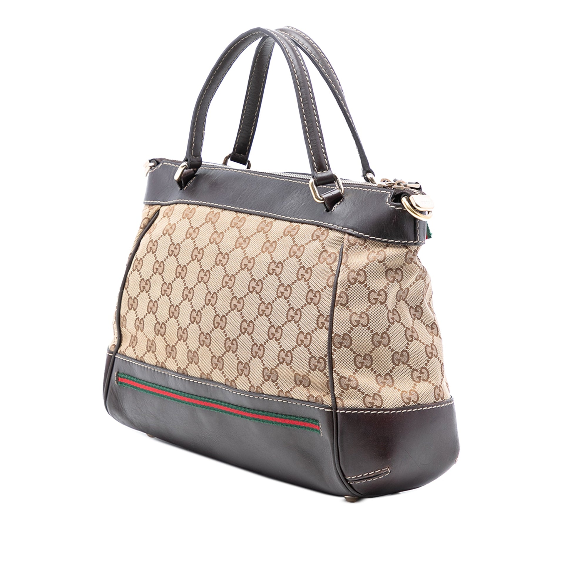 Gucci GG Canvas Web Mayfair Satchel