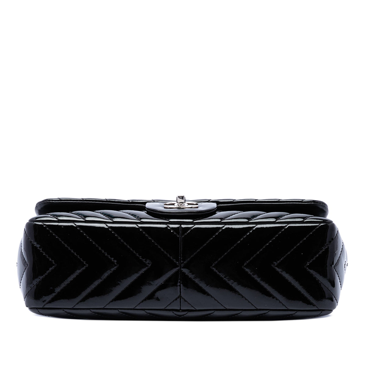 Chanel Jumbo Classic Chevron Patent Single Flap