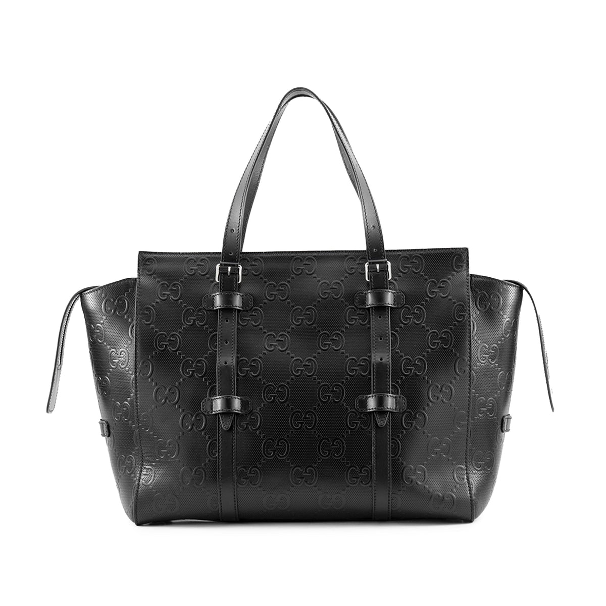 Gucci GG Embossed Perforated Calfskin Tote