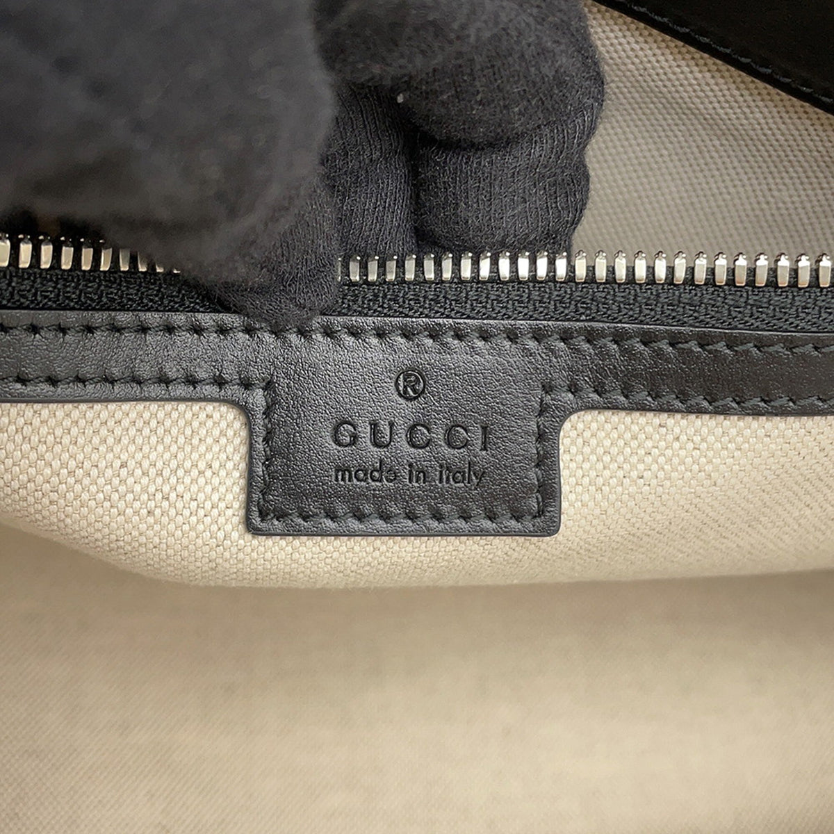 Gucci GG Embossed Perforated Calfskin Tote