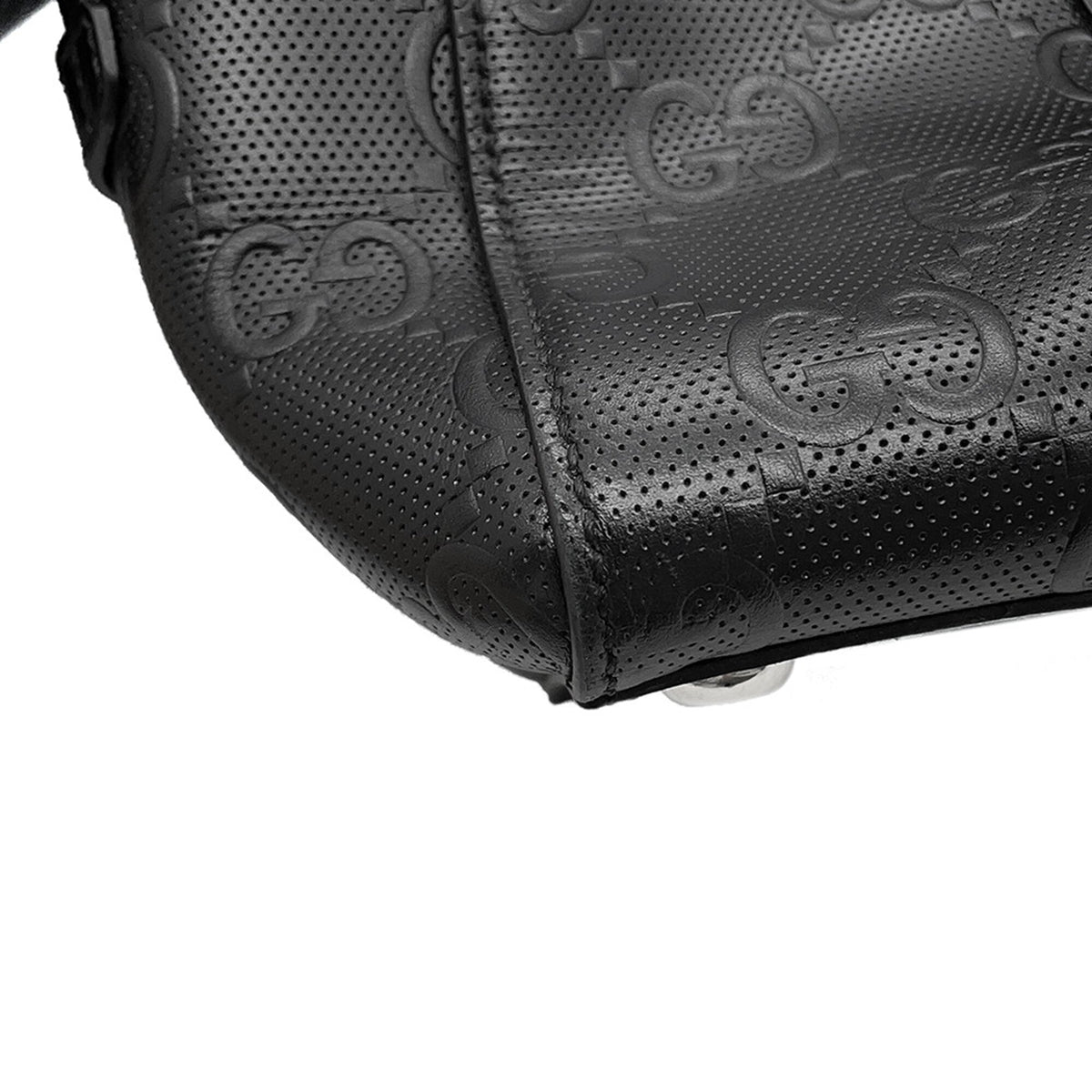 Gucci GG Embossed Perforated Calfskin Tote