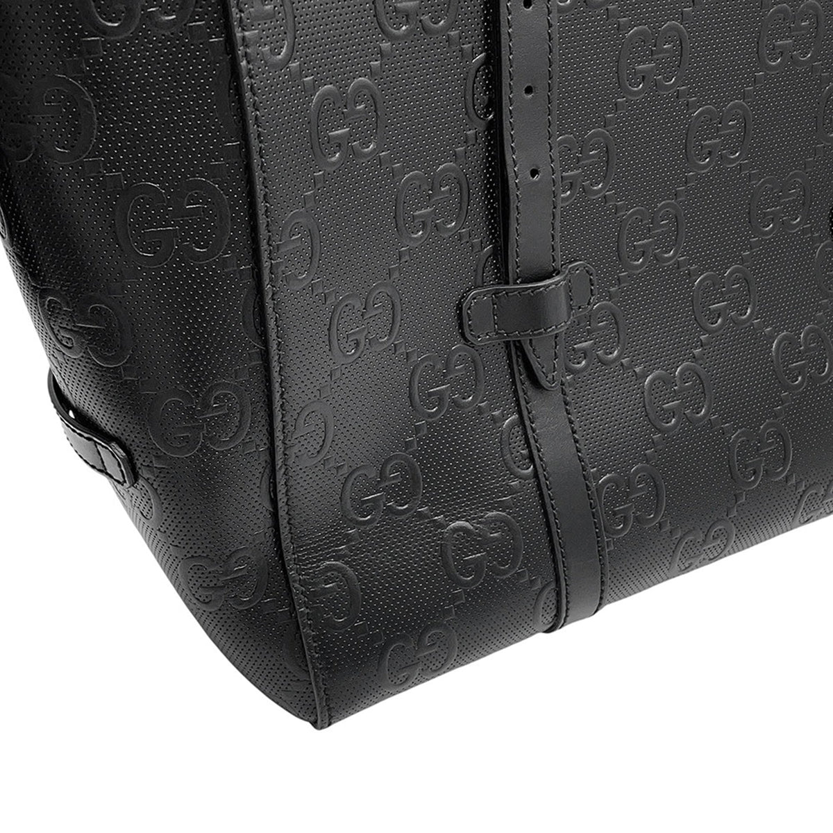 Gucci GG Embossed Perforated Calfskin Tote