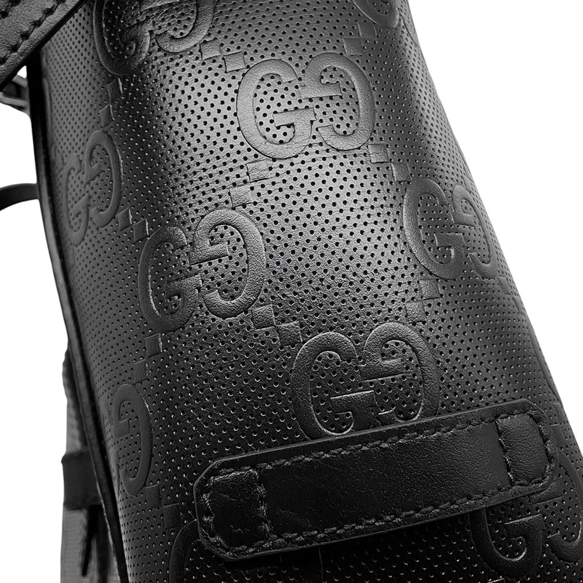 Gucci GG Embossed Perforated Calfskin Tote