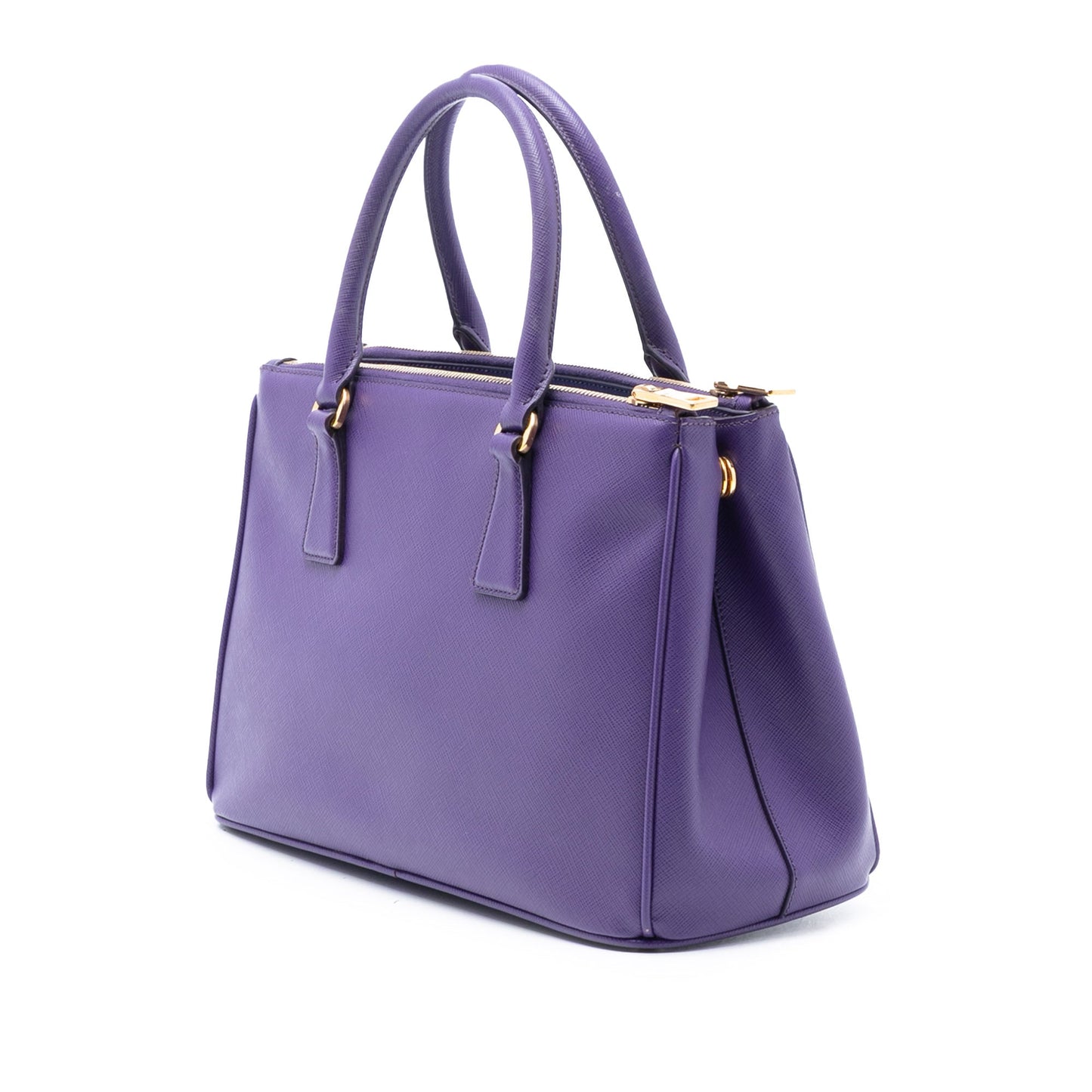 Prada Small Saffiano Lux Galleria Double Zip Satchel
