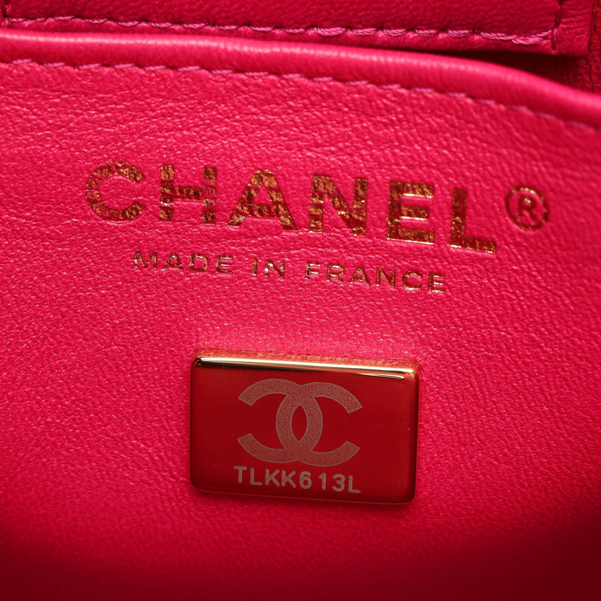 Chanel Mini Quilted Caviar Bucket Bag — Pink