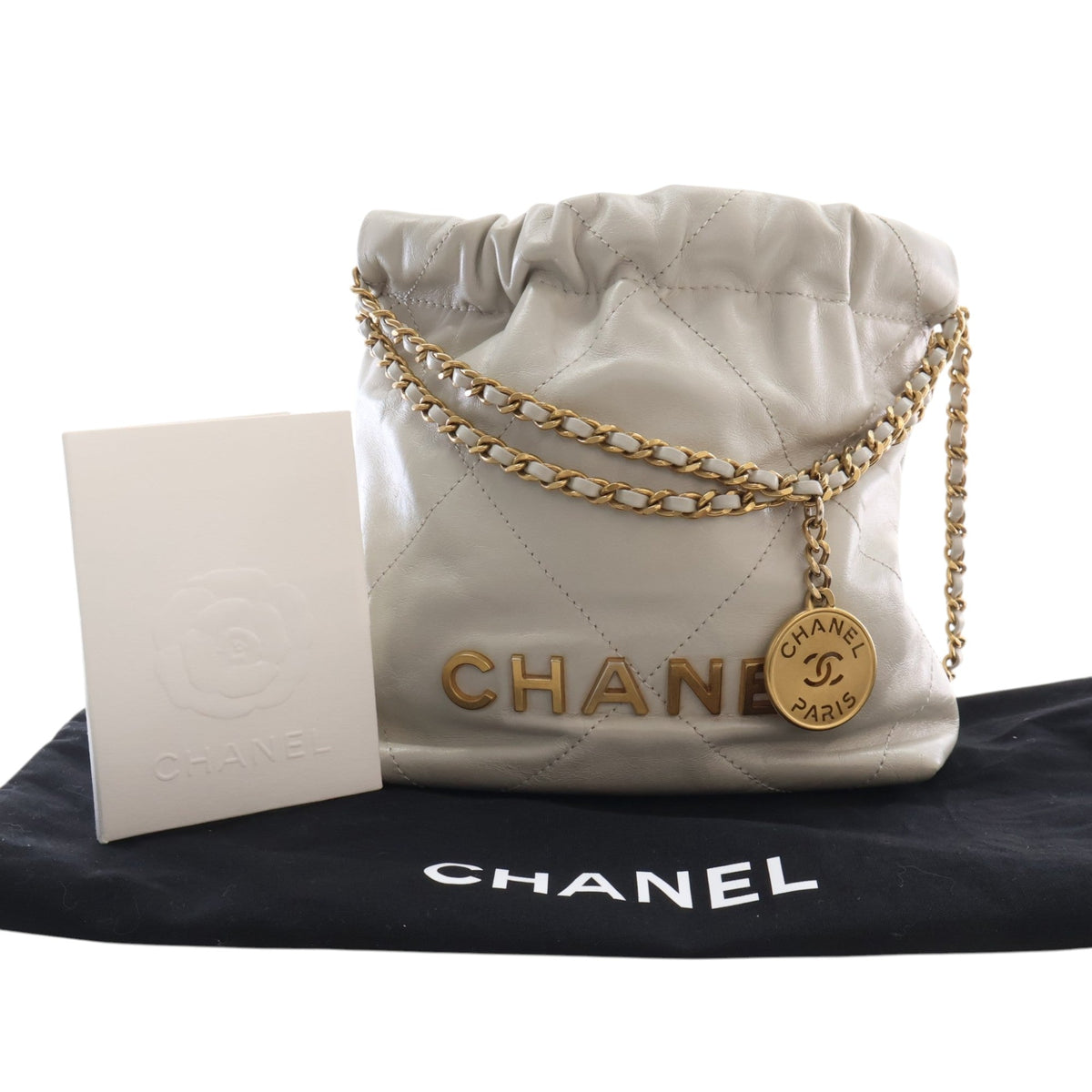 Chanel Mini Shiny Calfskin 22 Hobo