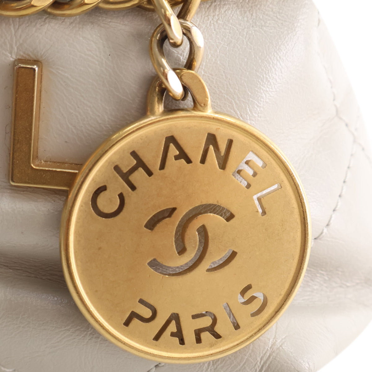Chanel Mini Shiny Calfskin 22 Hobo