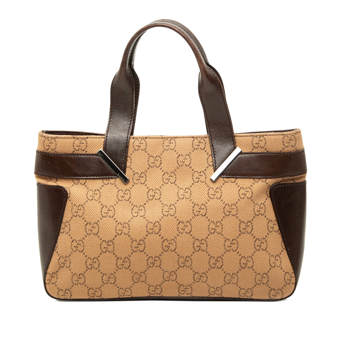 Gucci GG Denim Handbag — Brown