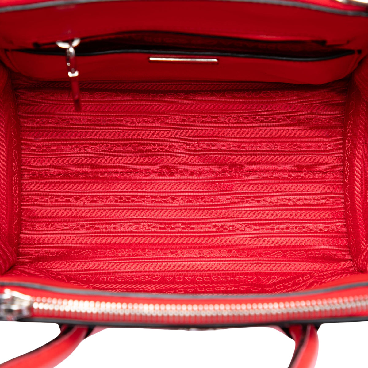 Prada Small Glace Calf Twin Pocket Satchel