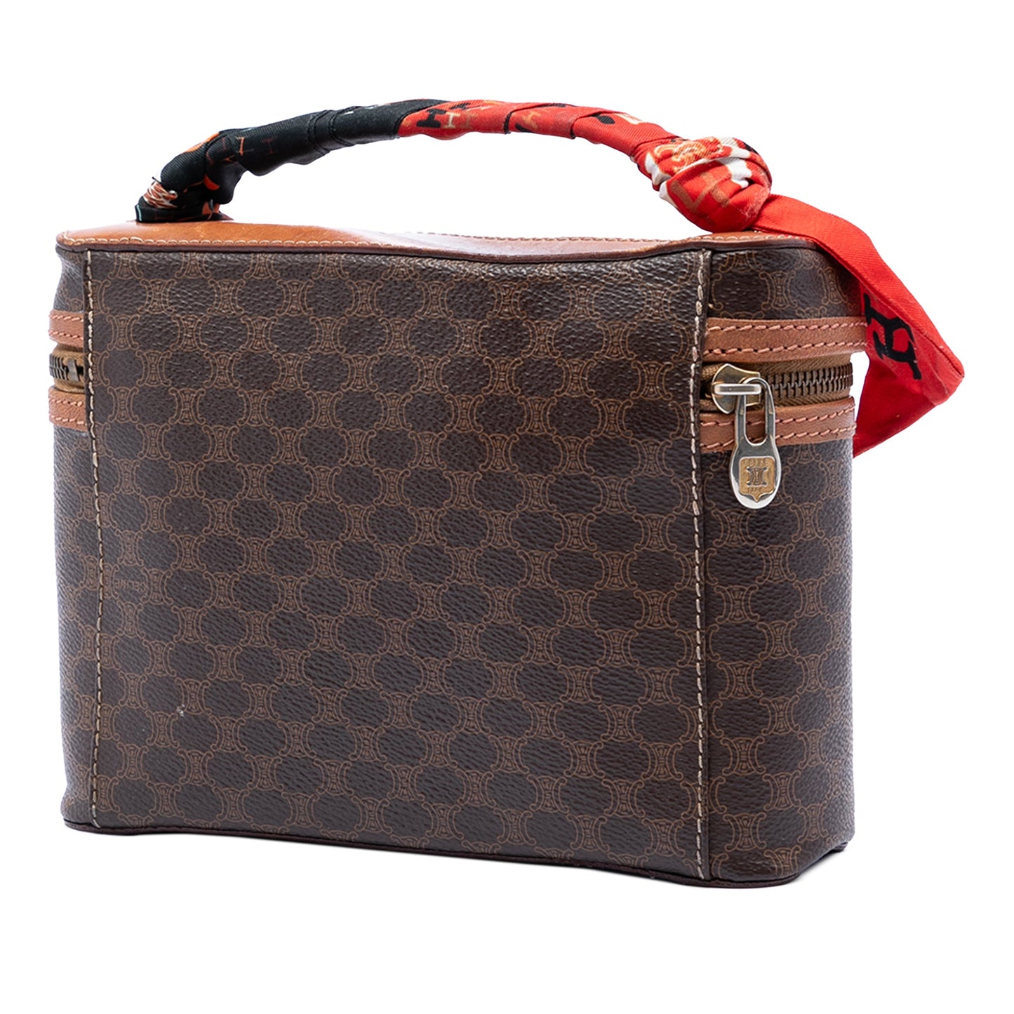 Celine Macadam Coated Canvas Vanity Bag