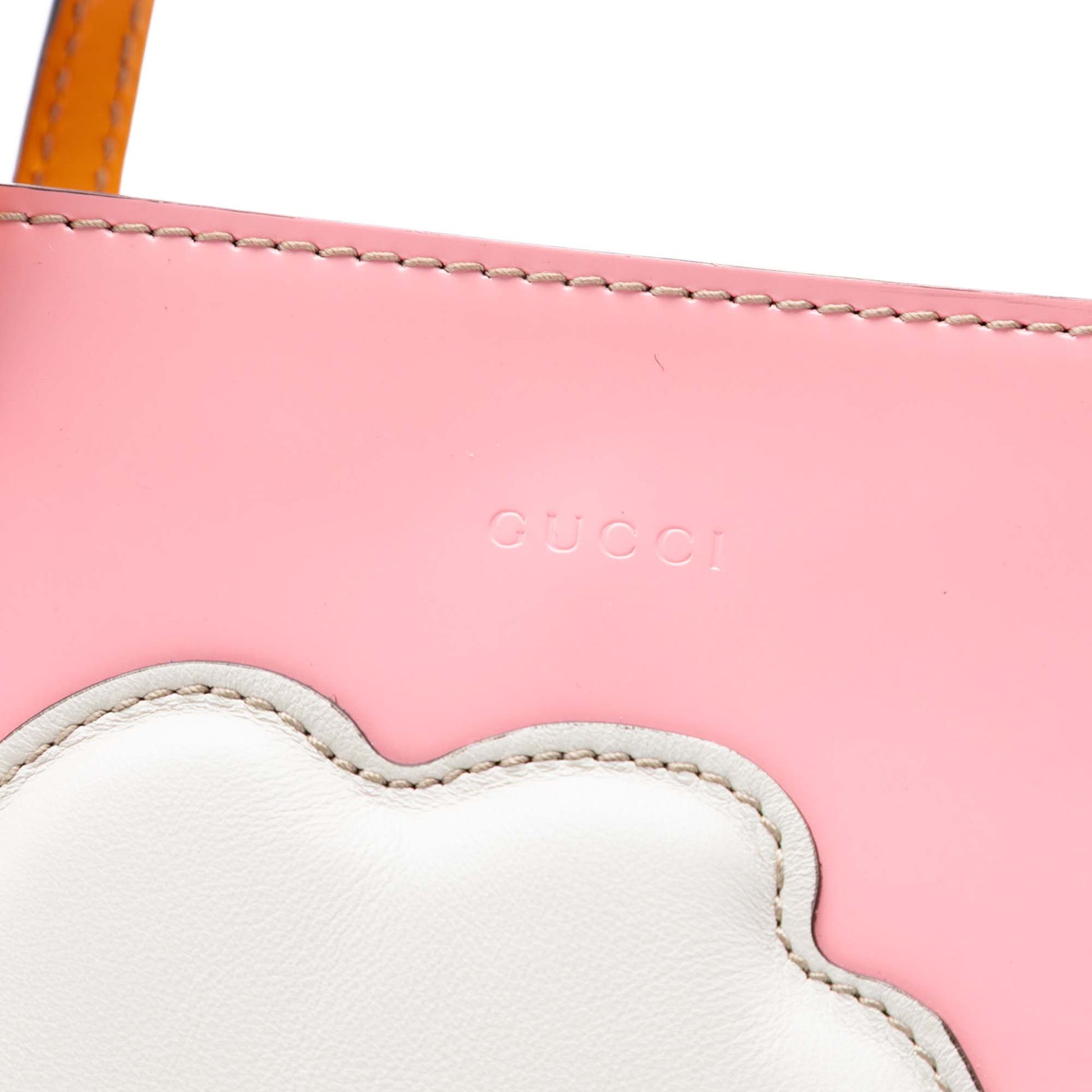 Gucci Childrens Leather Rainbow Cloud Tote