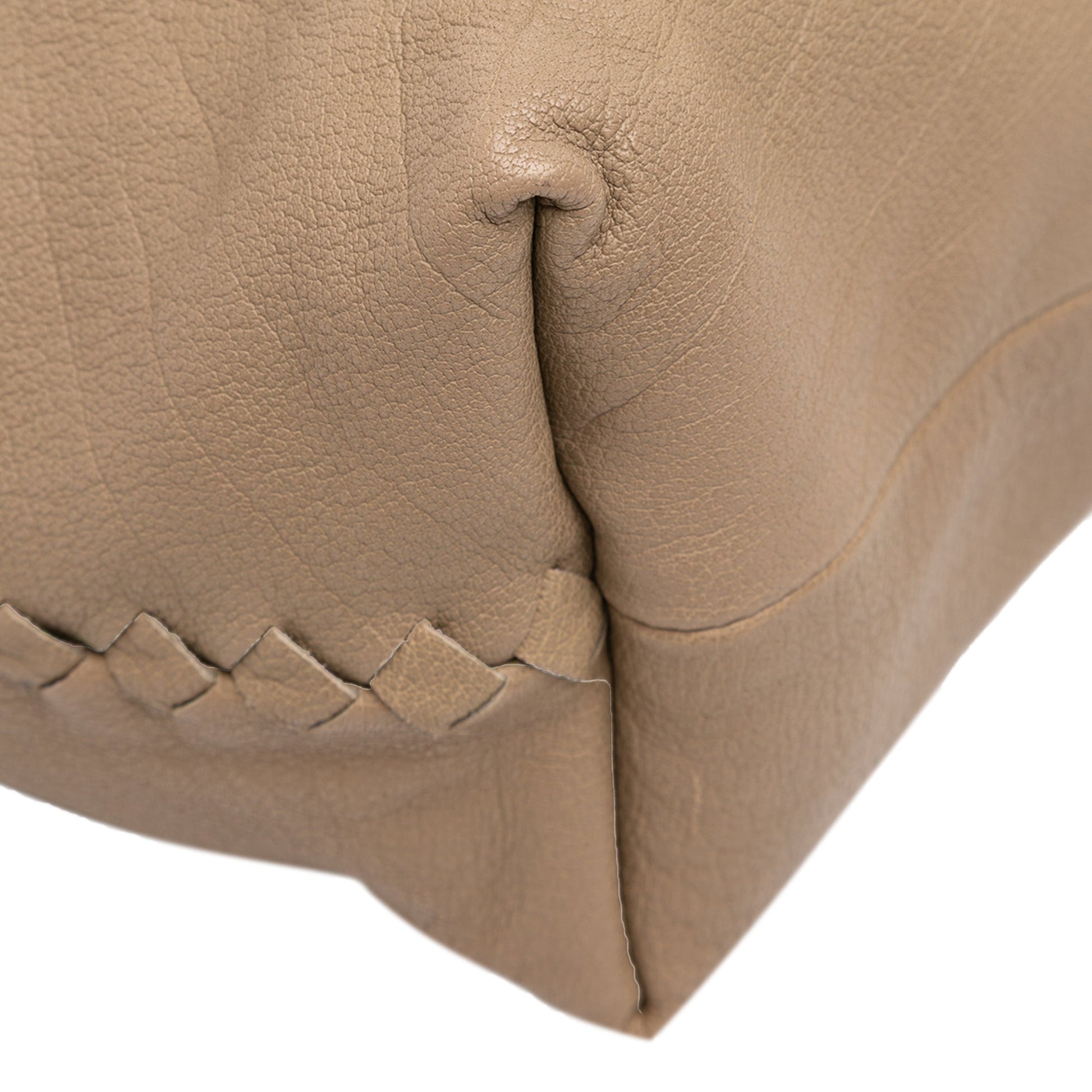 Bottega Veneta Intrecciato Trimmed Bicolor Nappa Tote