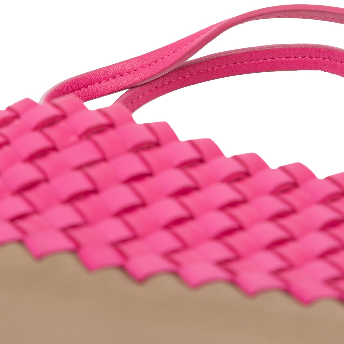 Bottega Veneta Intrecciato Trimmed Bicolor Nappa Tote