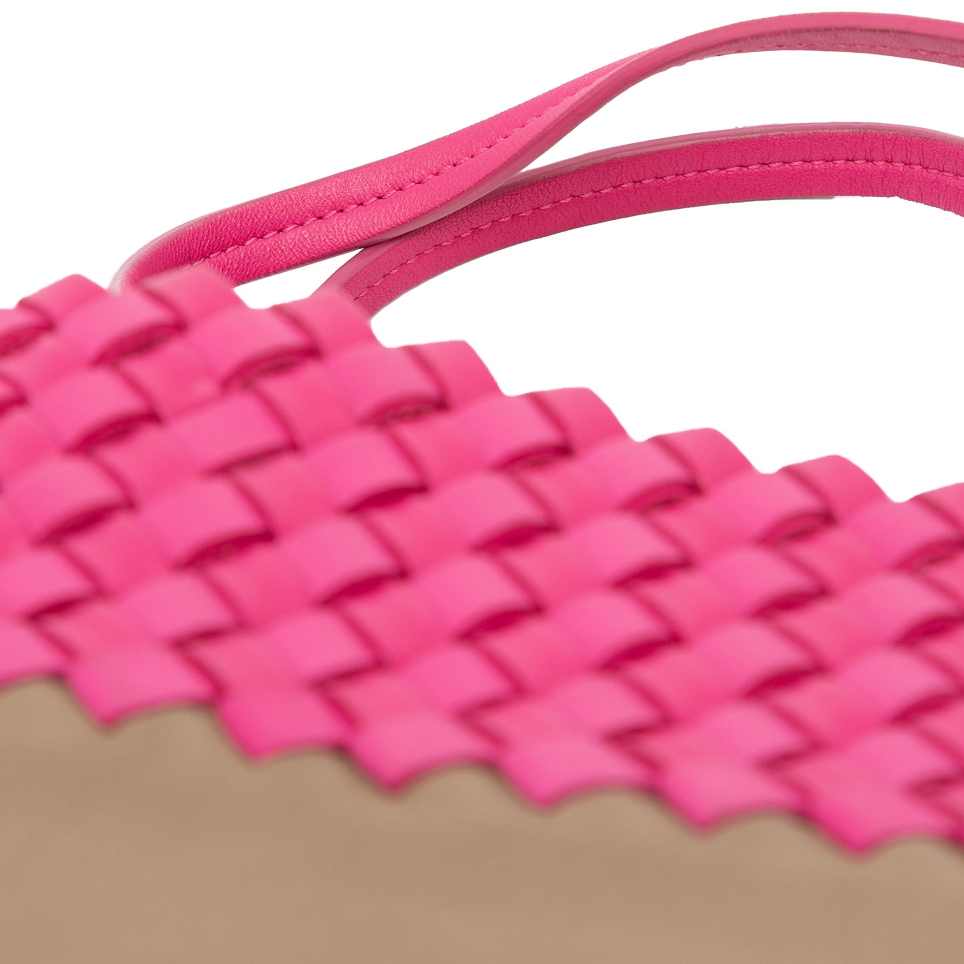 Bottega Veneta Intrecciato Trimmed Bicolor Nappa Tote