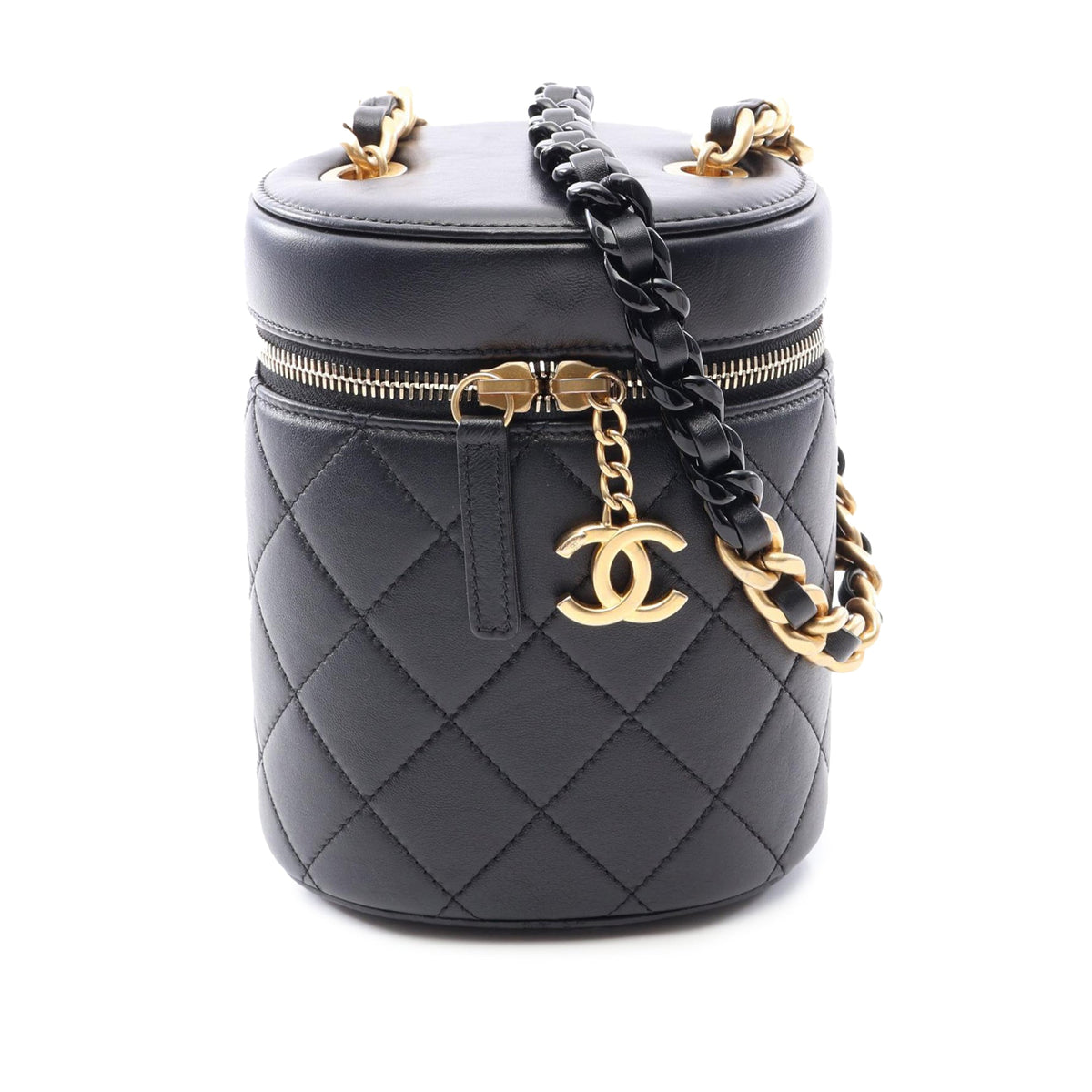Chanel CC Quilted Lambskin Vanity Case