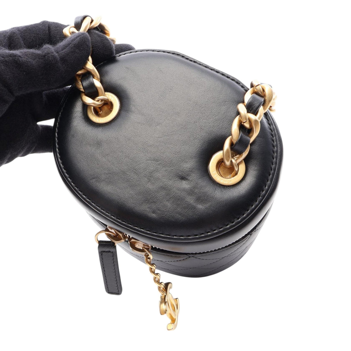 Chanel CC Quilted Lambskin Vanity Case