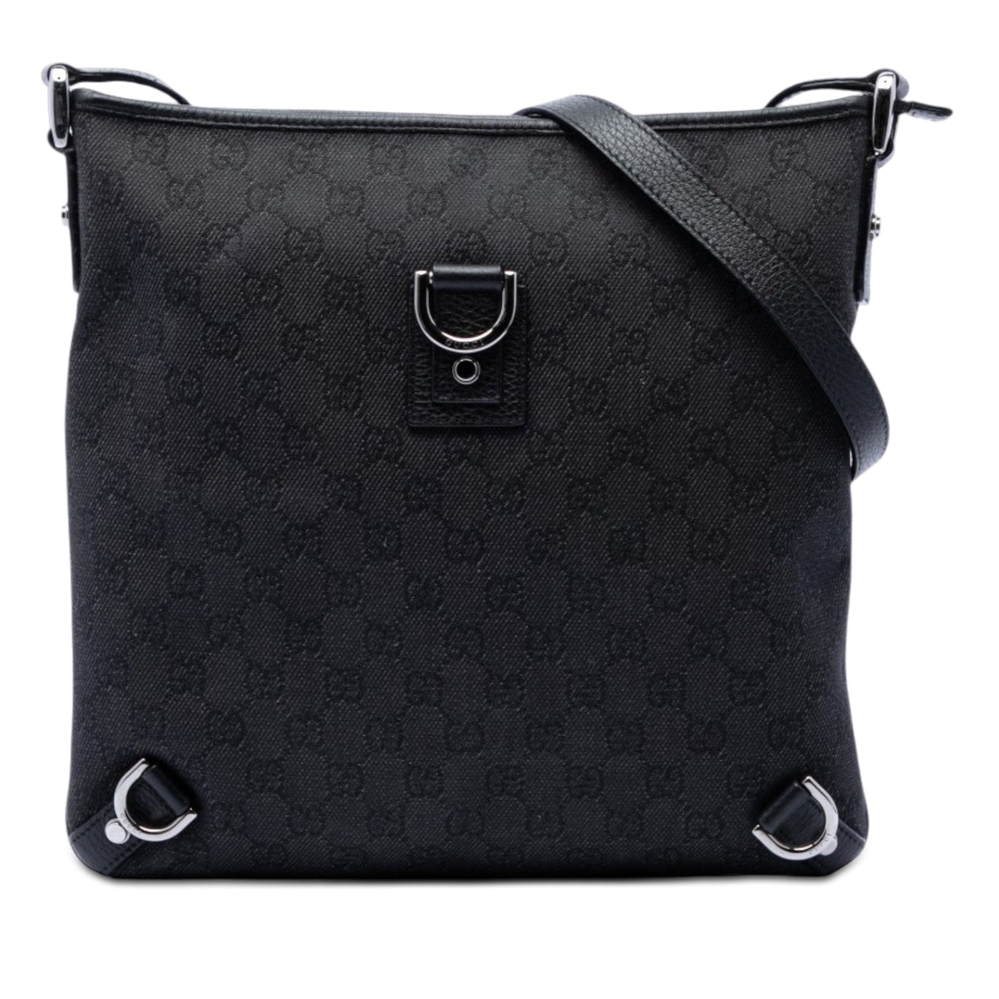 Gucci GG Denim Abbey D Ring Crossbody