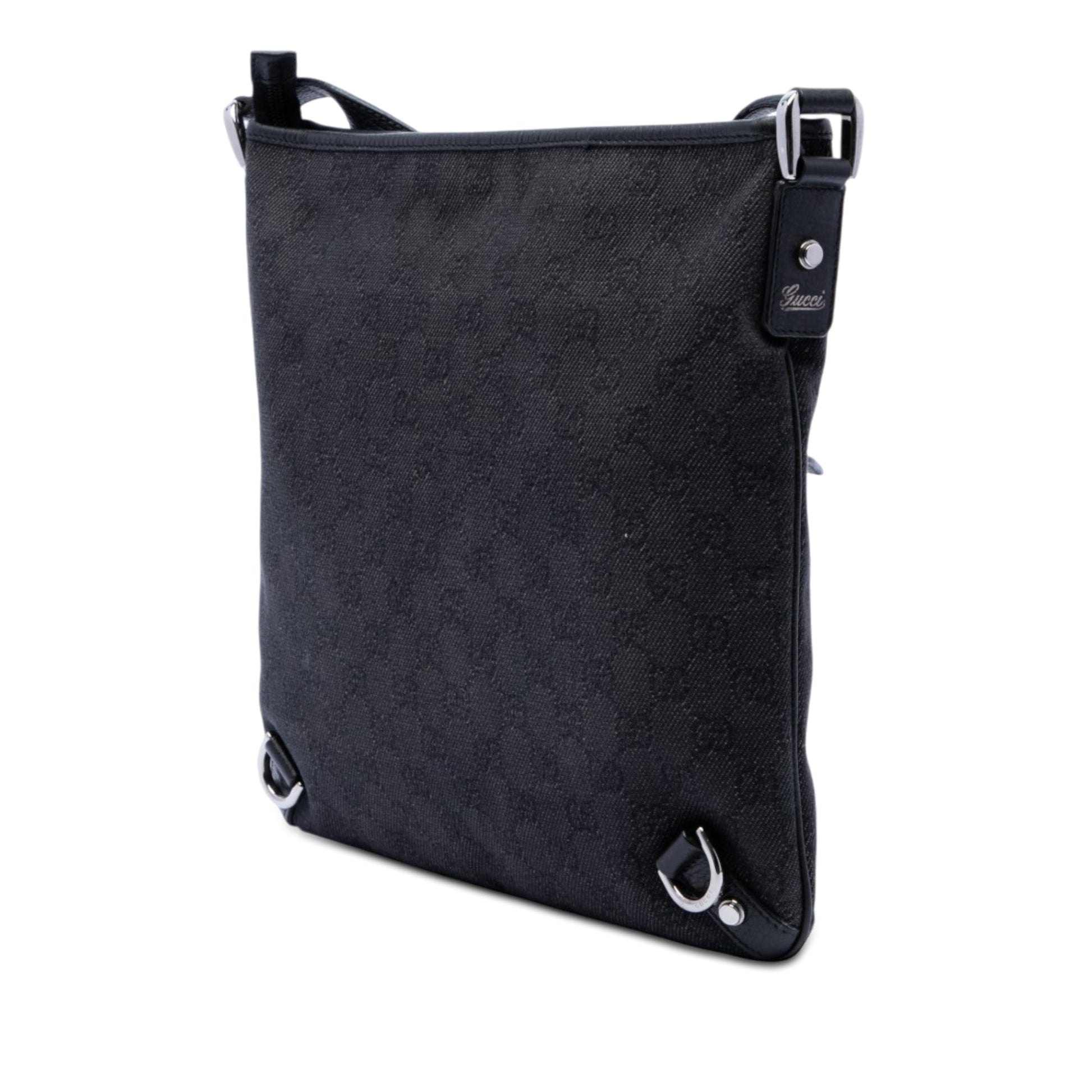 Gucci GG Denim Abbey D Ring Crossbody