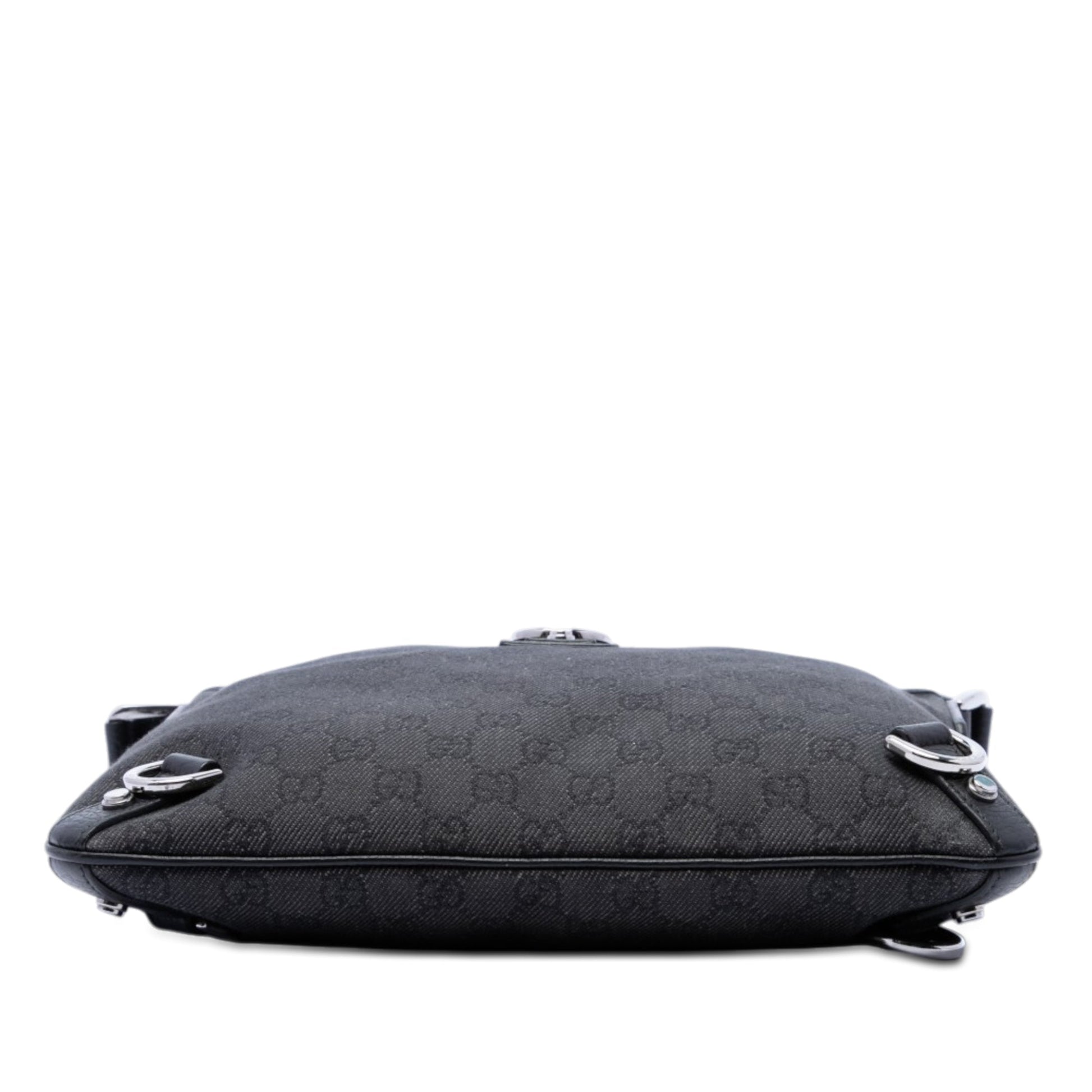 Gucci GG Denim Abbey D Ring Crossbody
