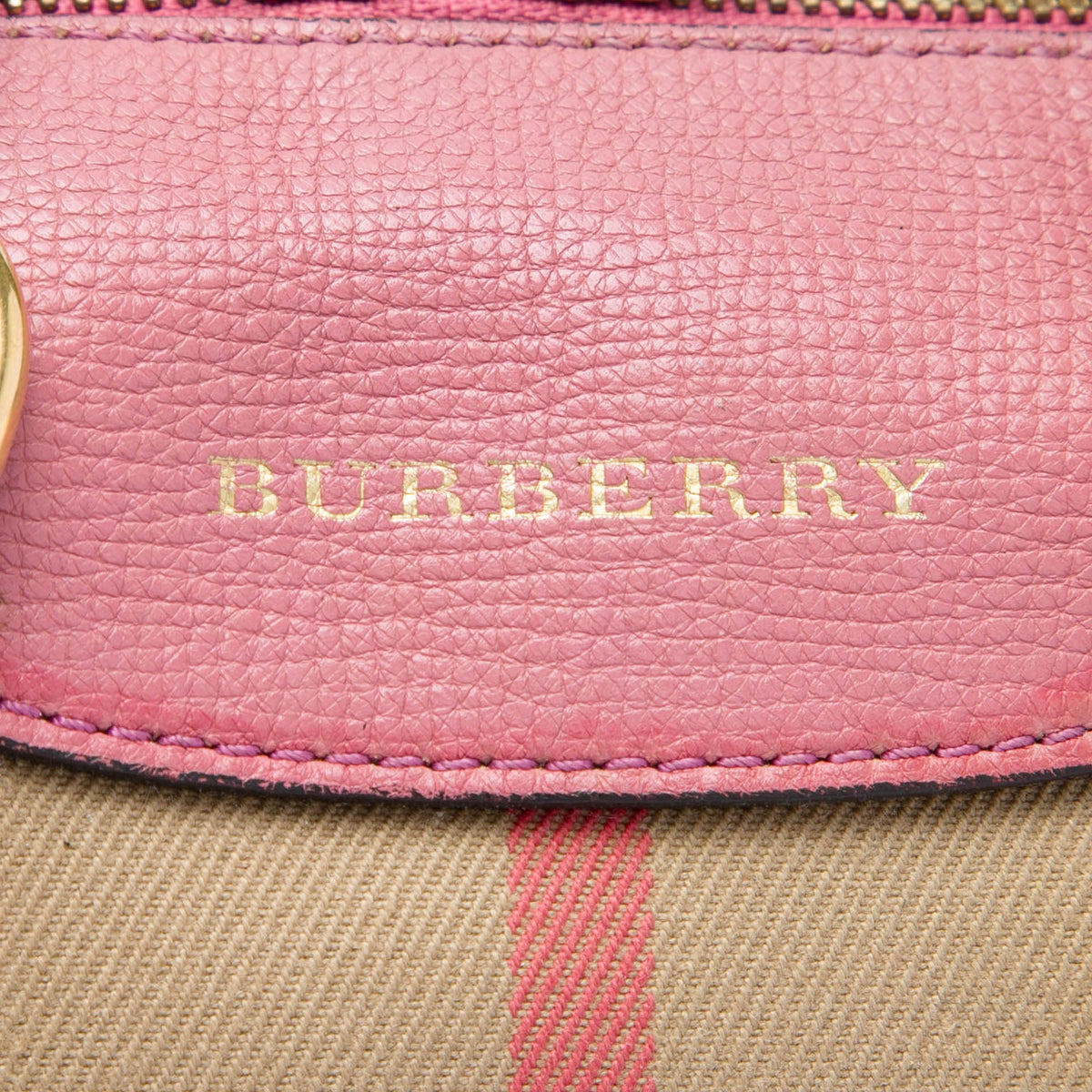 Burberry Small House Check Canvas Alchester Bowling Bag