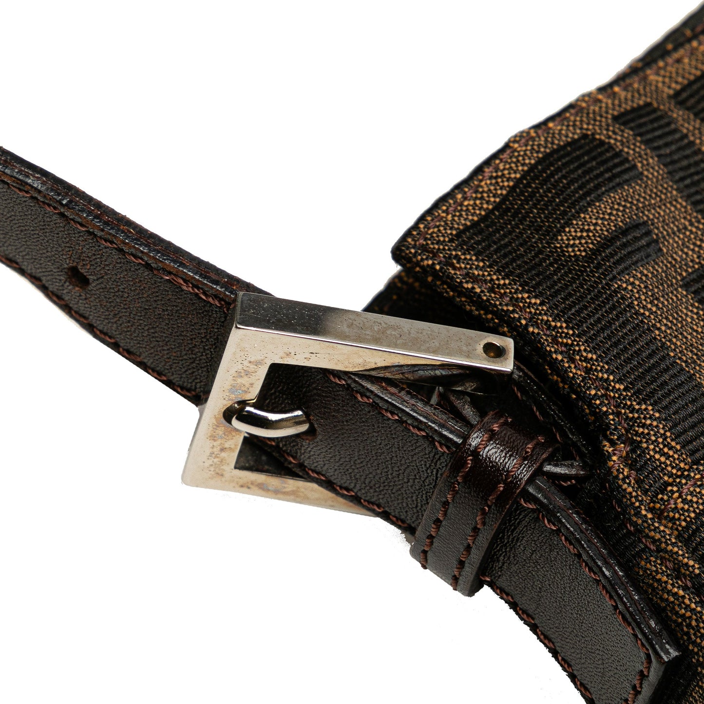 Fendi Zucca Canvas Shoulder Bag